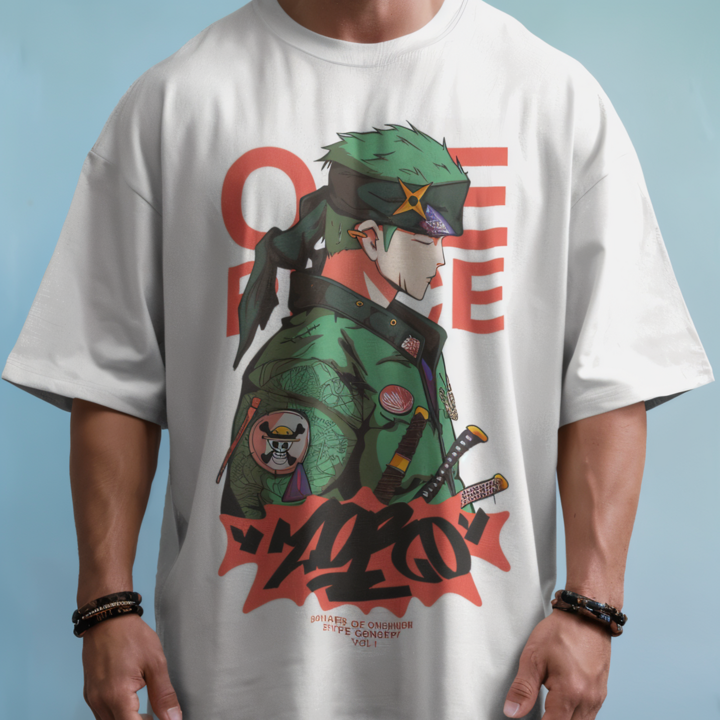 Zoro Pirate One Piece Oversized Tshirt