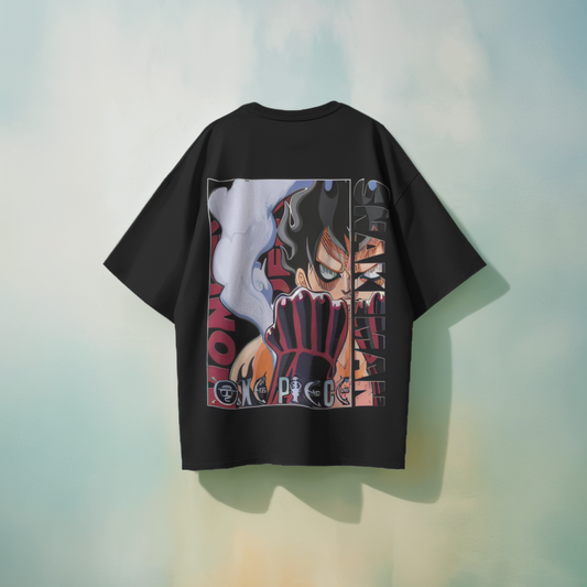 One Piece Snakeman Black Oversized Tshirt